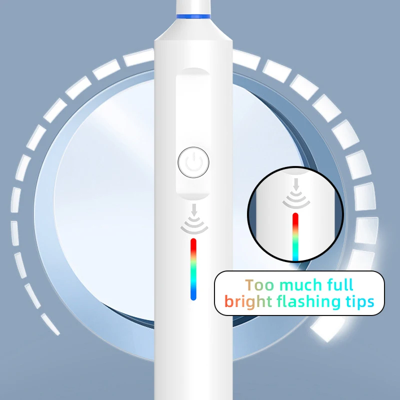 IPx7 Water Proof Rotating Electric Toothbrush Rechargeable Portable Electric Toothbrush With Pressure Sensor For Adult