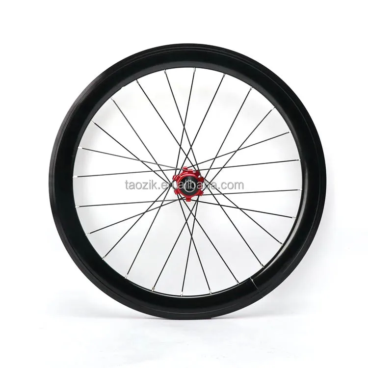 TAOZIK W22-03-451 22 inch 4 bearings 40 mm blade rim Disc brake hub 24 hole City Road folding bike wheels