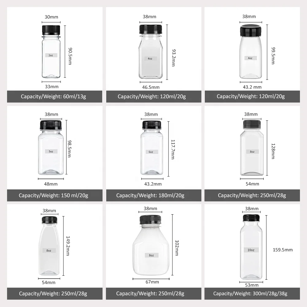 Wholesale Recyclable 500ml plastic juice beverage drink bottle with tamper evident caps customized 12oz 13oz 16oz