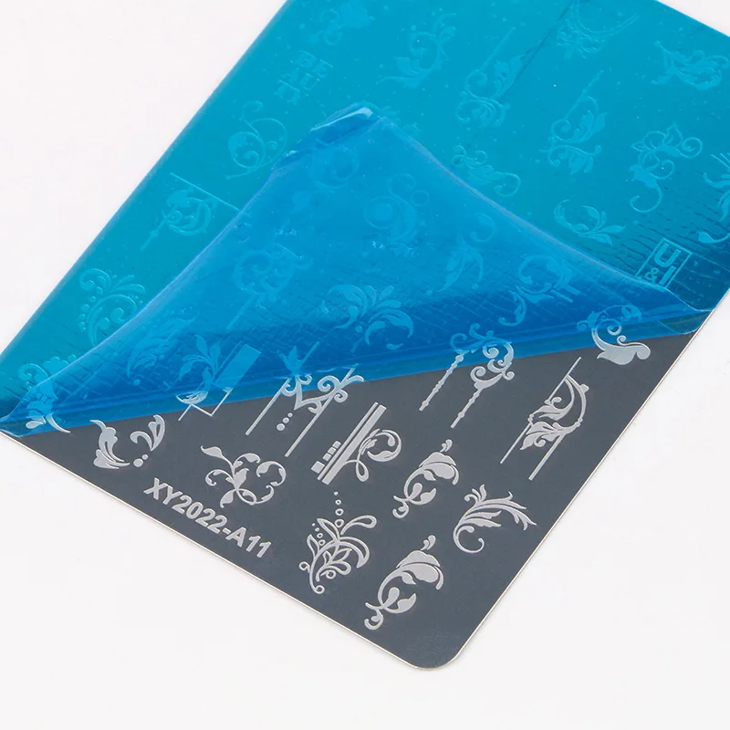 Professional 14Pcs Styles Nail Manicuring DIY Printing Tools For Nail Tips 3D Art Design Printing Gel Polish Steel Plate