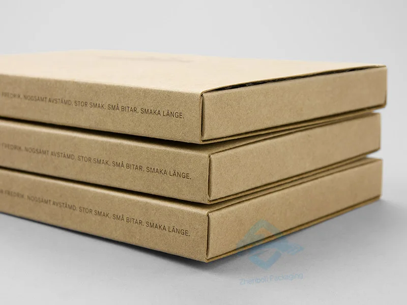Dessert Packaging Box Wholesale Price Kraft Food Packaging Chocolate Sliding Drawer Box For Chocolate