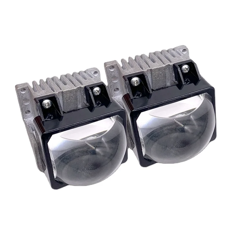 Лучшая цена, светодиодный мини-проектор, линза, левый налобный фонарь, светодиодный автомобильный фонарь E70, 1,5 дюйма, мини-форма для Tesla Model 3