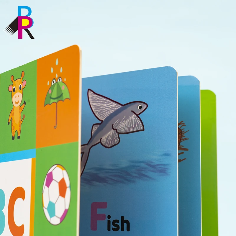 Custom High Quality English Kids Children Learning Book Printing Coloring Educational Baby Board Book