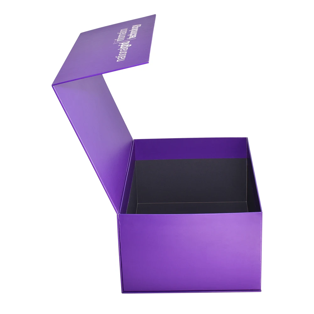 Custom Large Purple Magnetic Boxes for Company Giveaway Clothing Hoodie Shoes and High Quality Luxury Big Gift Box Packaging