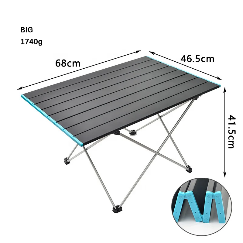 Custom Camping Accessories Outdoor Portable Table Picnic Camping Folding Aluminum Table