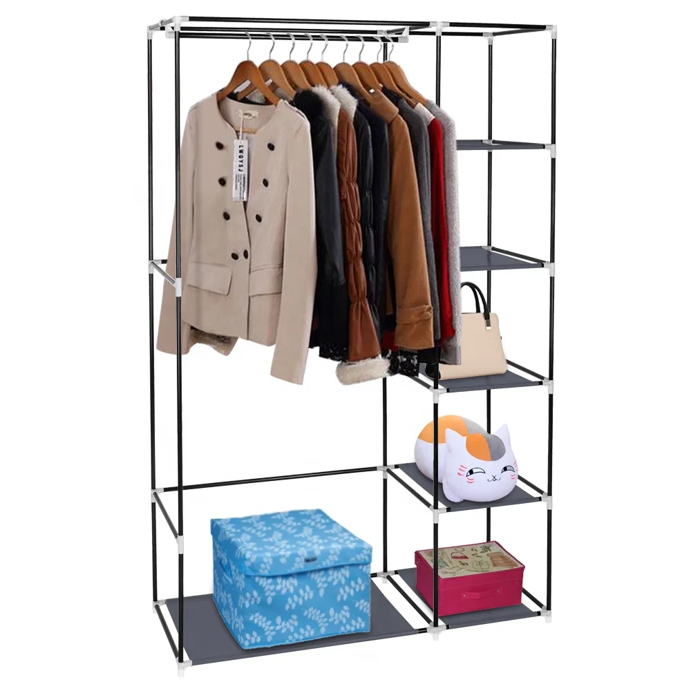 Modern customized bedroom foldable plastic cupboard cabinet closet portable wardrobes organizer
