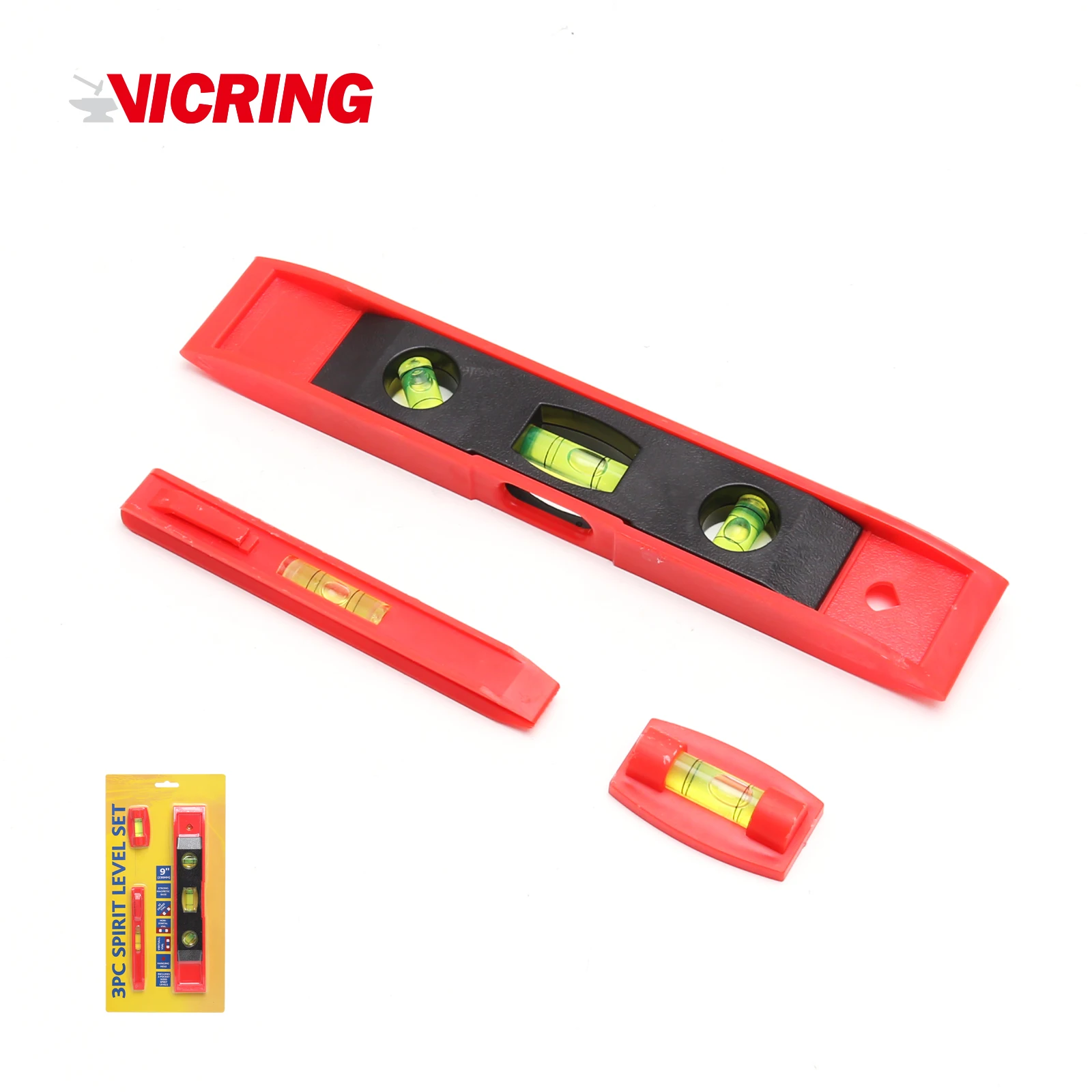 VICRING  Heavy Duty Industrial Digital Aluminium Spirit Level With 3 Bubbles