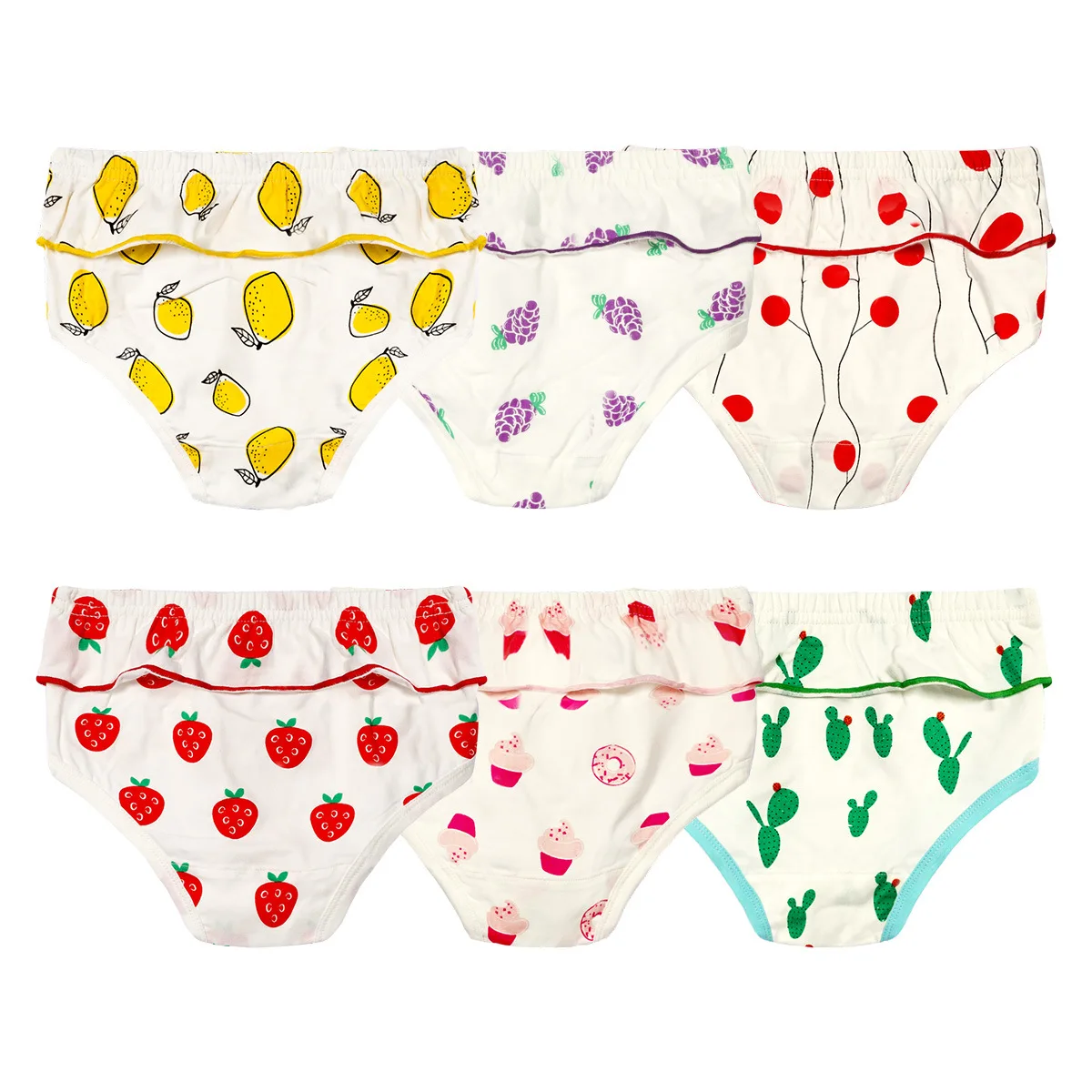 Girls Cotton Panties 3Pcs Soft Women Underpants Solid Girls Briefs Sexy Female Lingerie  Comfort Underwear Cartoon