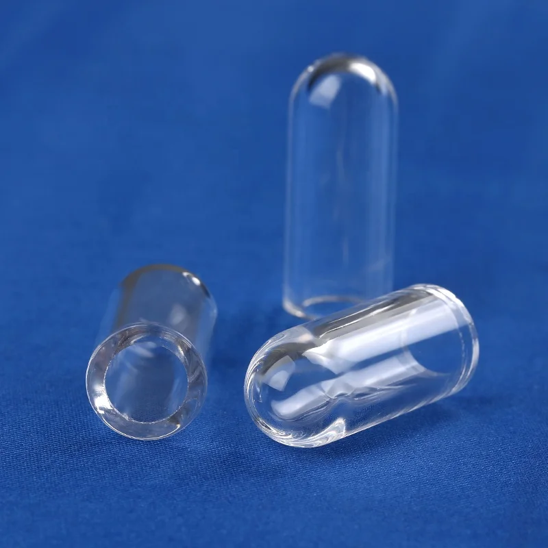 high temperature hot transparent one end closed quartz tube semiconductor fused quartz glass tube