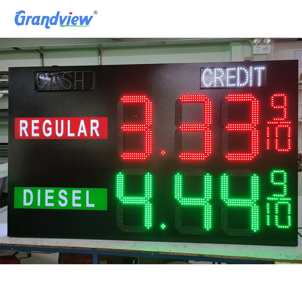 Led outdoor for led gas price changer /gas station led price sign/led pcb gas price board signage display