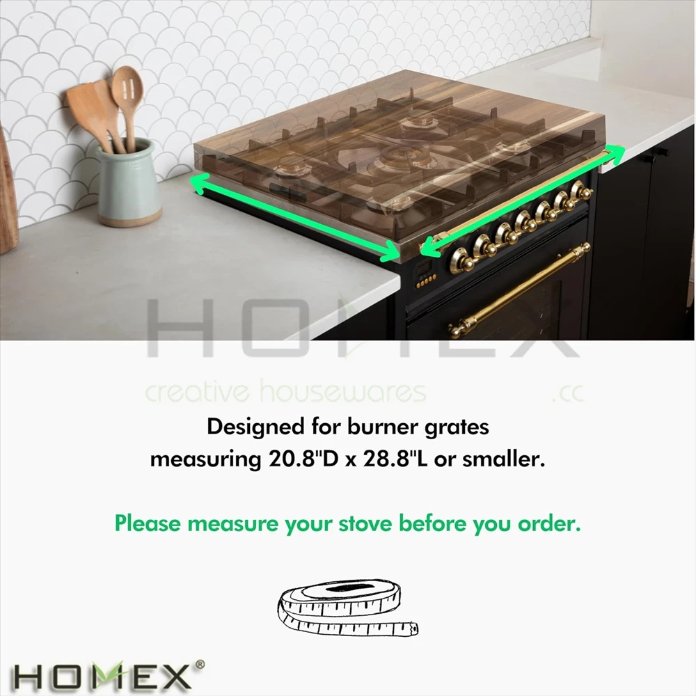 Acacia Wood Noodle Board Stove Cover Over the Stove Top Larger Chopping Board