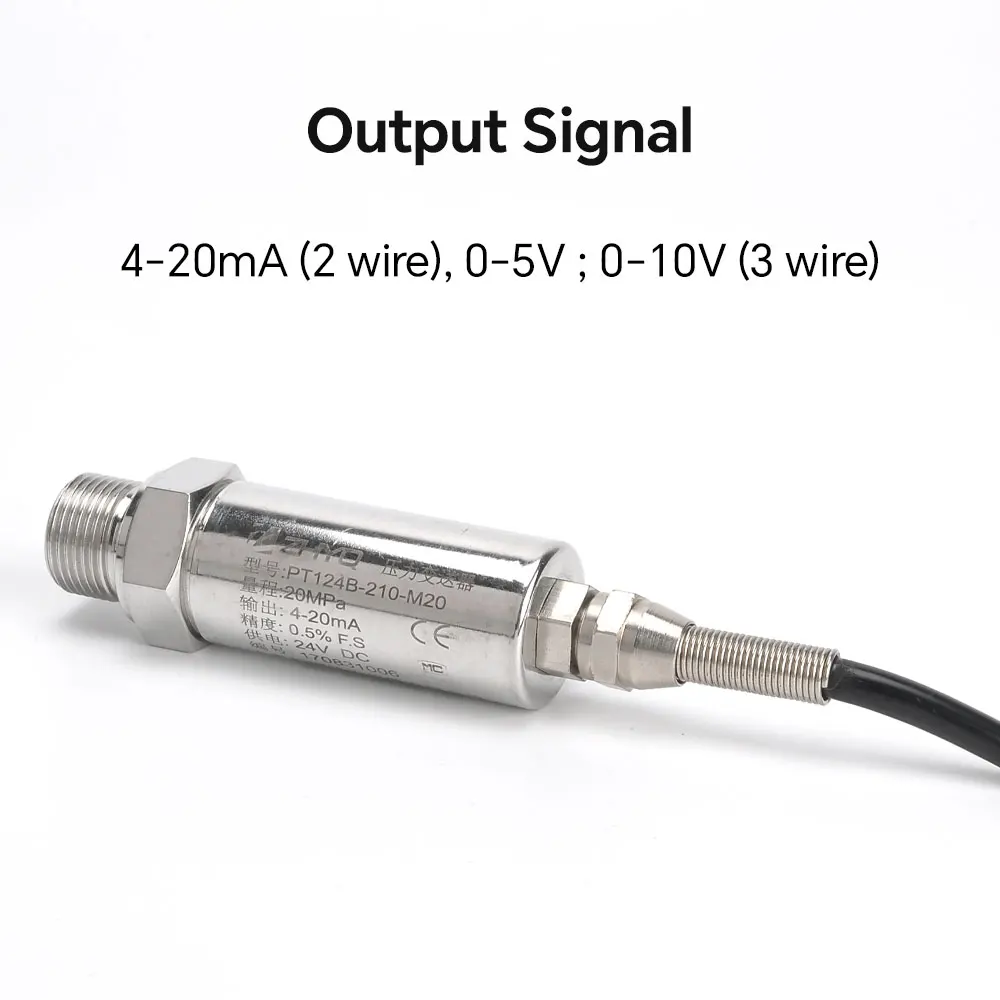 ZHYQ 4-20ma industrial pipeline pressure measurement inline water gas pressure sensor