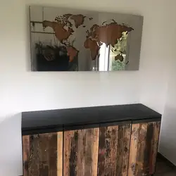 wooden crafts handmade wood world map wooden Laser engraved hollow out custom sign metal wall decoration map of the world