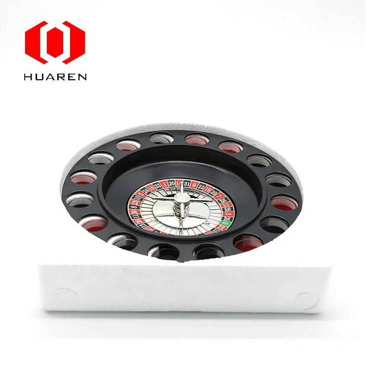Bar Pary Games Adult Russian Turntable Roulette machine Spin the Wheel Shot Drinking Game Set with 16 cup for adult 2-8 people