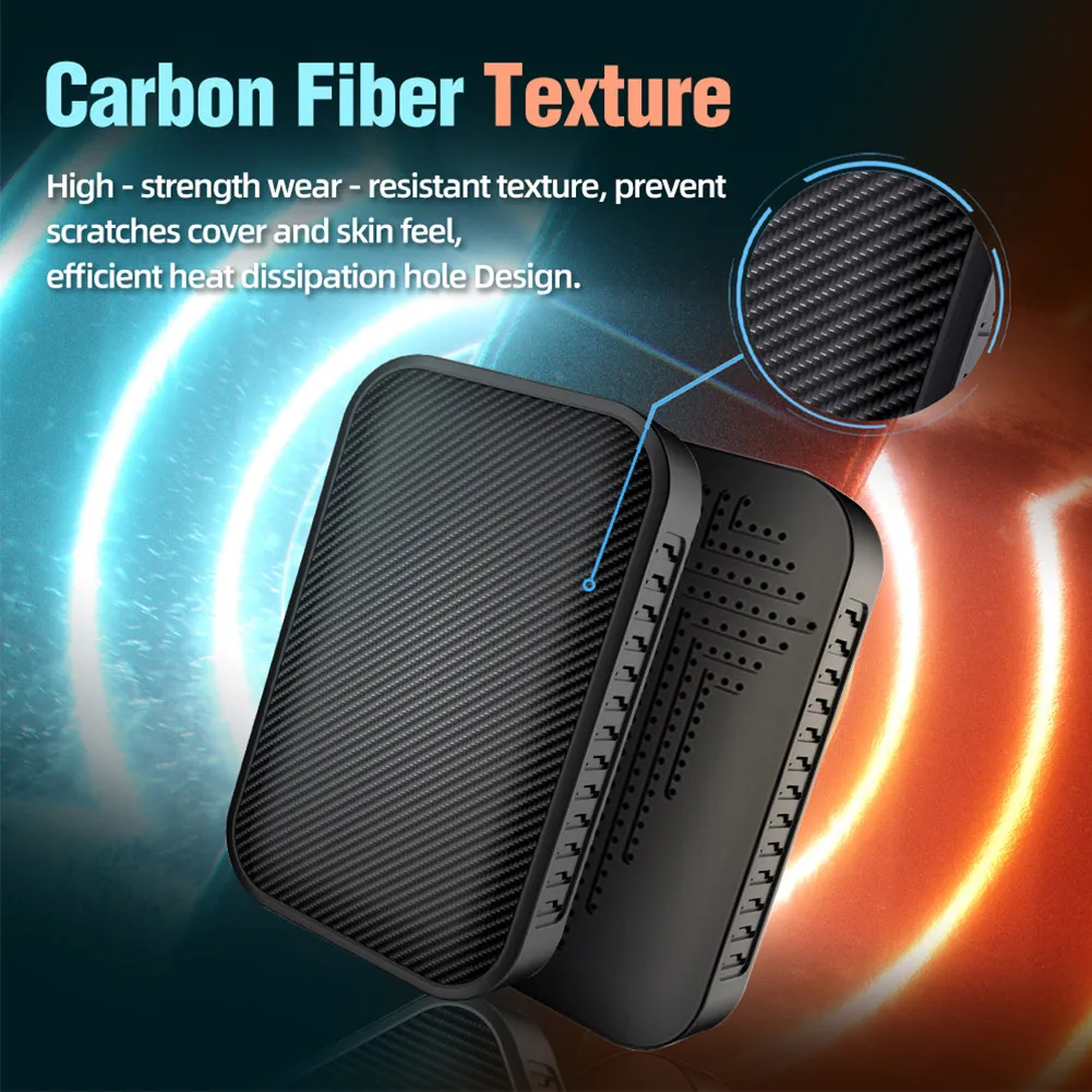 Smart Car Wireless Carplay Adapter Wireless Android Auto Dongle Ai Box Built-in GPS Carbon Fiber Carplay2Air For Toyota Ford Kia