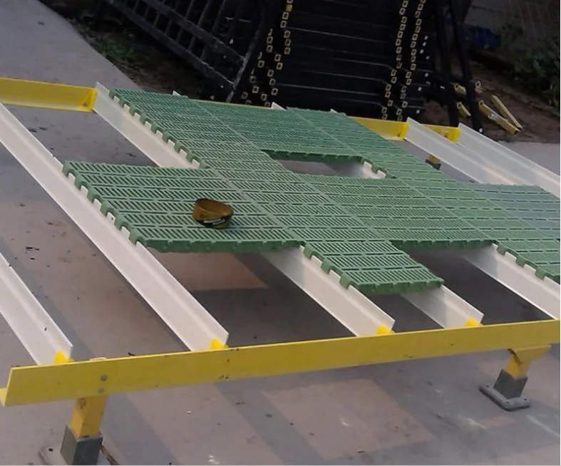 Fiberglass support beams for farrowing house,fiberglass slats floor support beam for pig flooring support