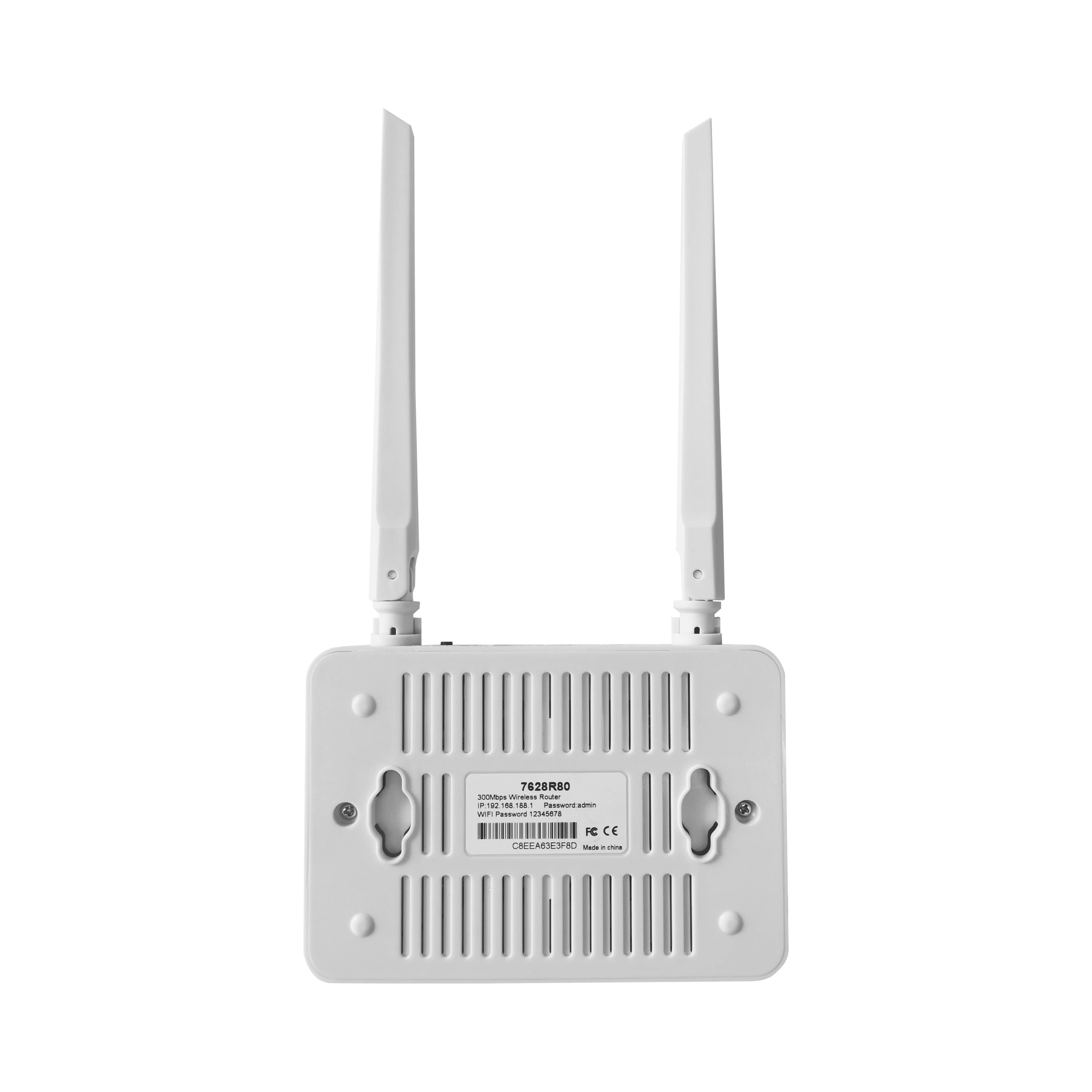 300Mbps Wireless Router 1WAN+2LAN 2.4G WIFI Router Fiber Router with 5dbi External Antenna Support SKD OEM