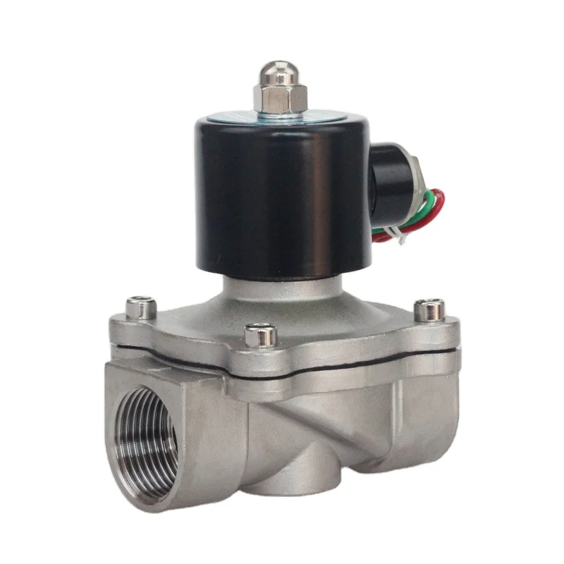 Нормально закрытый электромагнитный клапан для слива воды из нержавеющей стали 2W-250-25S