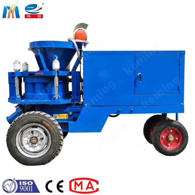 professional Rotor Type gunite machine Small Portable Mix Concrete Wet shotcrete machine with air compressor