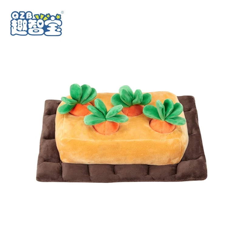 New Design Education Enlightenment Toddler Gifts Pet Plush Carrot Farm Baby Play Fruit Stuffed Animals Toys