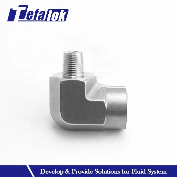 20000psi High Pressure Female To Male Elbow Pipe Fittings Stainless Steel Pneumatic Ferrule Welding Elbow