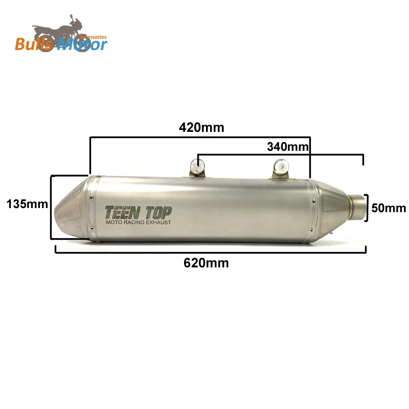 Offroad bike full exhaust system for  Husqvarn FE501 dirt bike exhaust slipon moto escape moto elbow modified bike exhaust