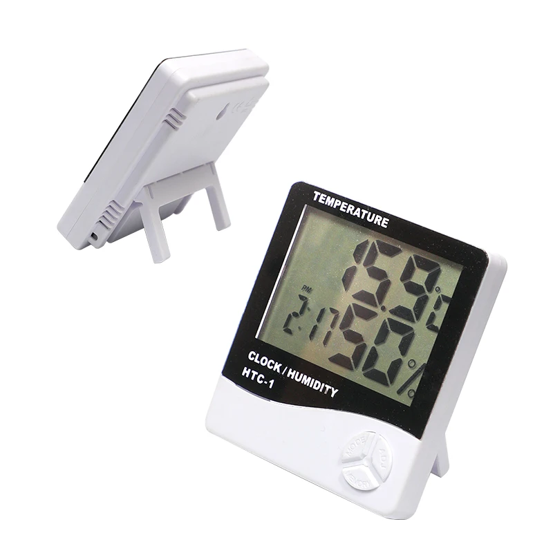 High Quality Home Multi-Function White Probe Digital Outdoor Indoor Meter Thermometer Humidity Hygrometer Lcd Temperature