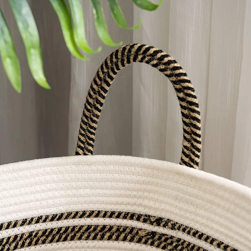 Cotton Rope Storage Baskets Laundry Baskets Rope Basket Cotton for Storage
