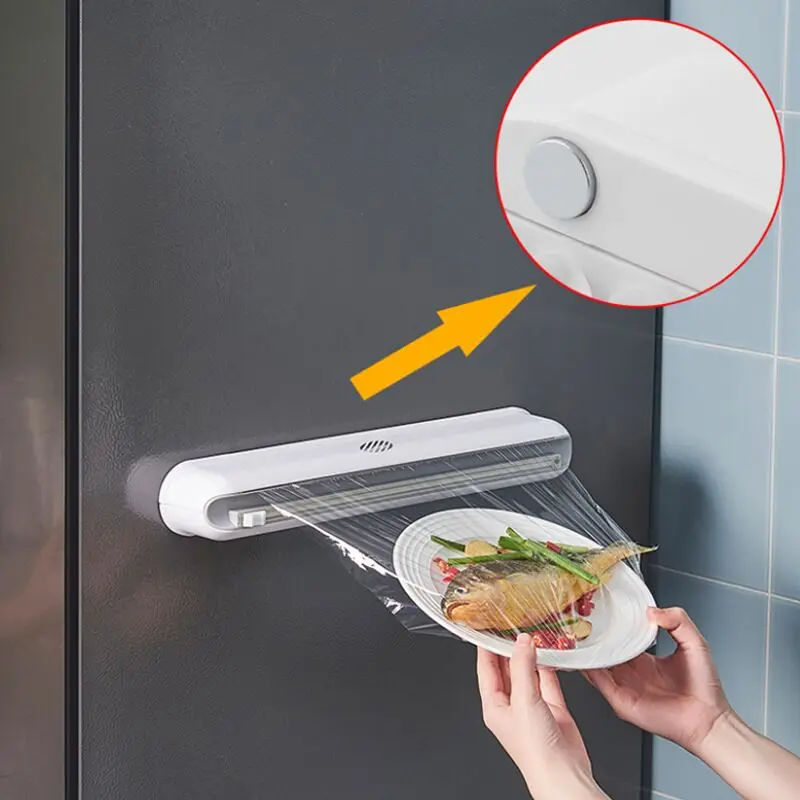 F3-48 High Quality Durable Professional Plastic Wrap Cutter Food Freshness Wraptastic Dispenser Cling Film Cutter
