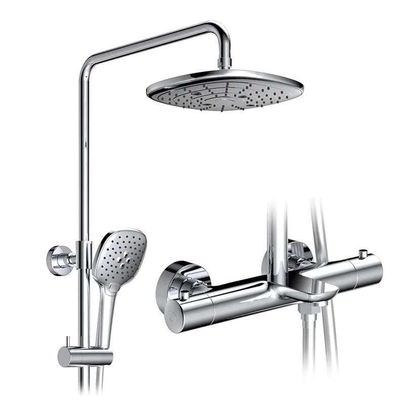HIMARK rain shower set robinet colonne de douche mitigeur douch bathroom thermostatic rainfall bath & shower mixer faucet set