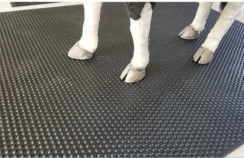 Anti-Slip Easy to clean Horse Cow Pig Sheep Rubber Stable Mat