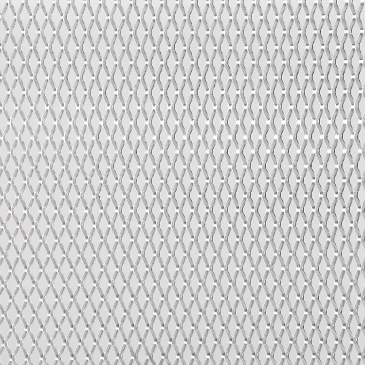 Expanded Metal Ceiling Tiles Absorbing Sound Lower Noisy Ceiling Mesh