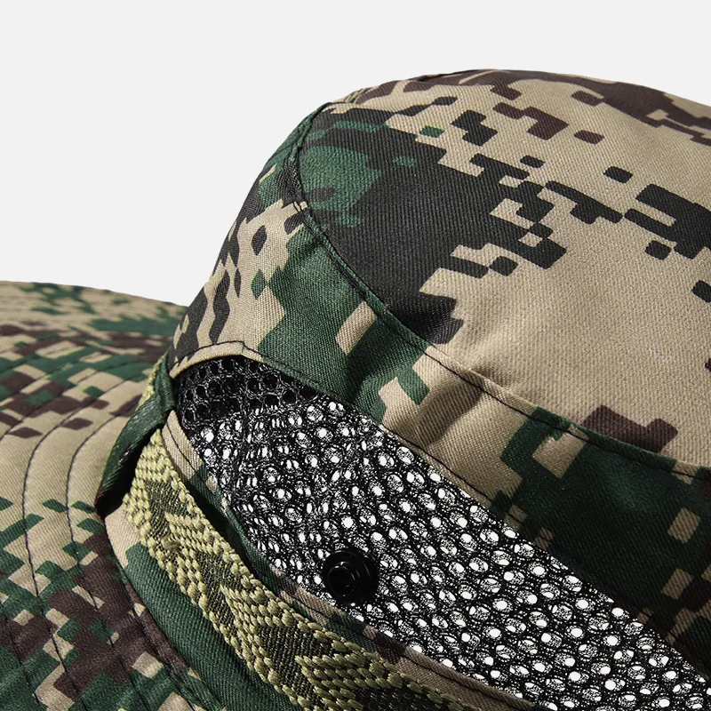 Summer outdoor large eaves face cover sun hat UV protection beach hat shade fisherman hat