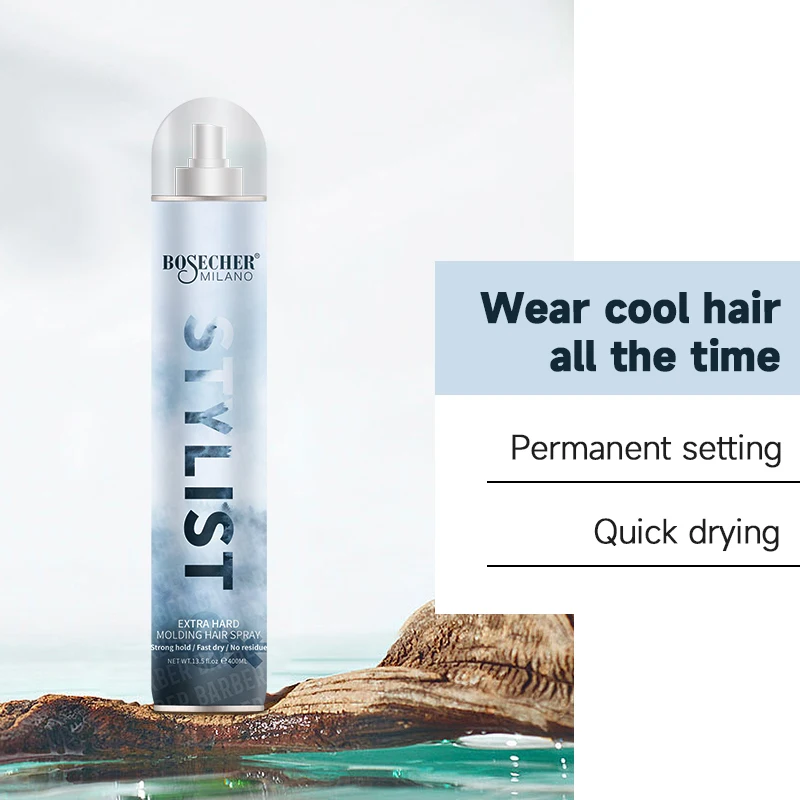 Hair Styling Spray Popular Men Styling Cosmetics Hair Styling Organic Supper Hold Hair Spray Salon