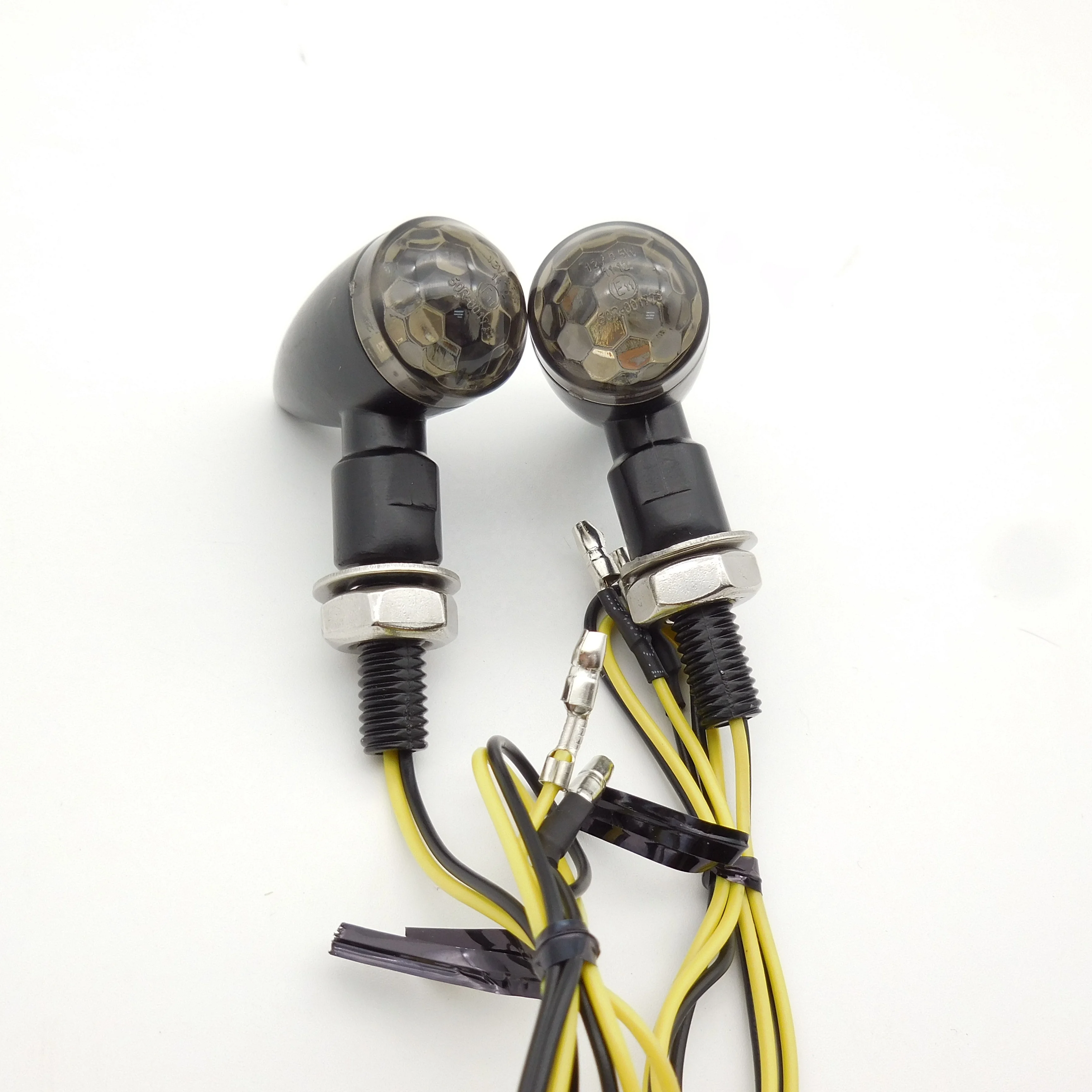 Bullet Motorbike Motorcycle Indicators Led Turn Signal Blinker Front Rear Lamp Amber Universal Quad ATV Scooter Turn Lights