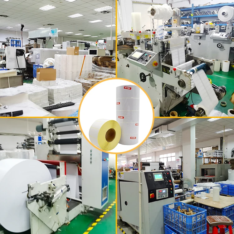 Wholesale 3 Layer Laundry tearproof thermal label 4 x 4 4x6 Inch Raw Material Supplier For wifi thermal label printer