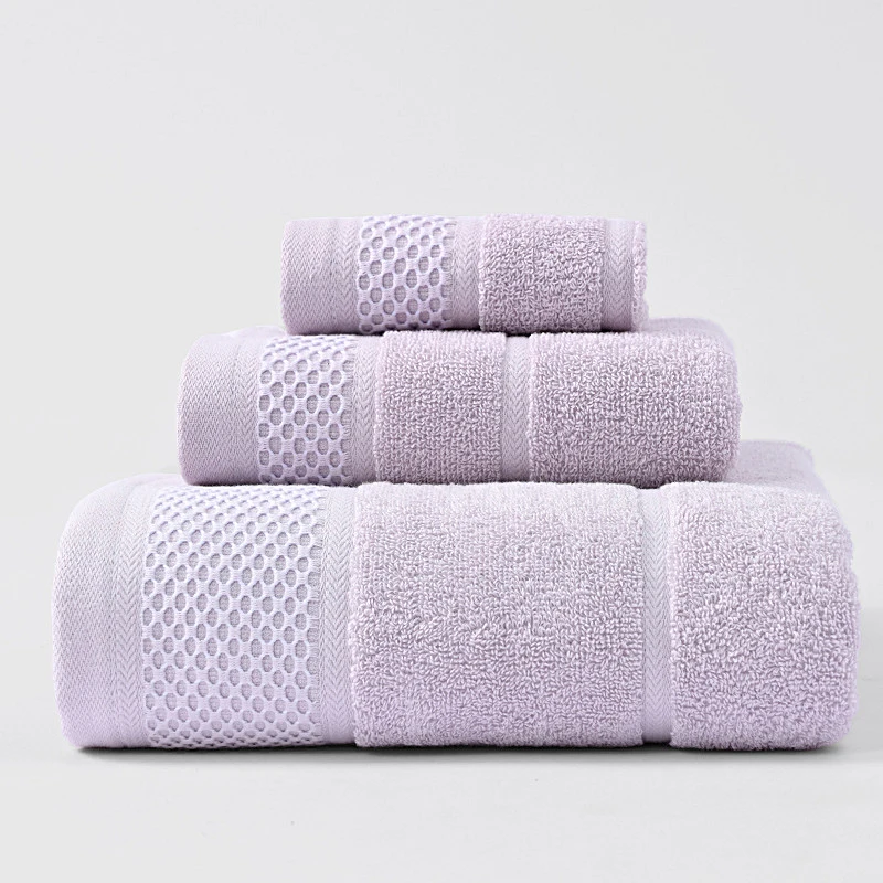 Cotton Soft Plain Cotton High Quality Microfibre Bath Embossed Hotel Logo Towel Plated Double Towel For Bathroom
