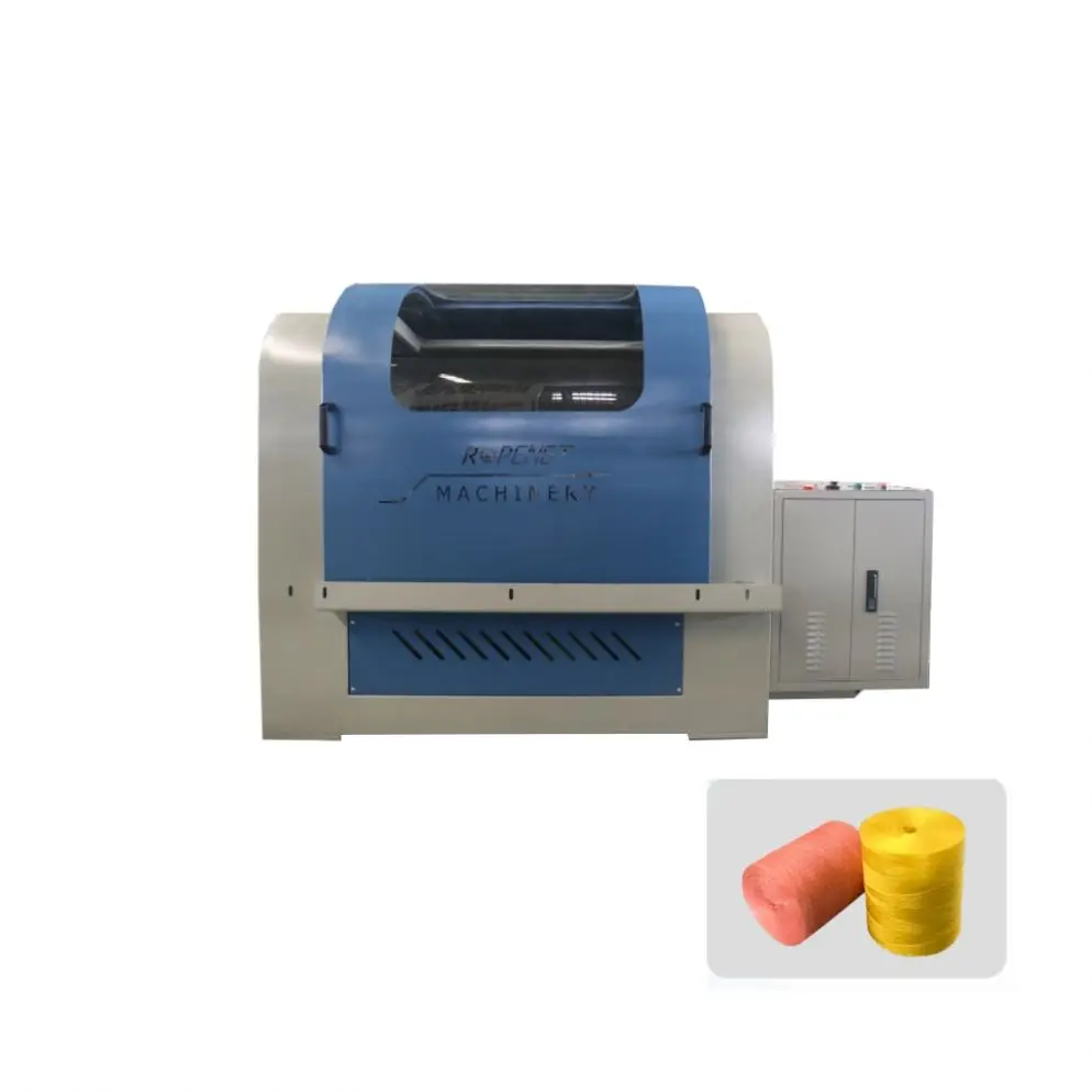 Cheap Price Plastic Twine Machine 10 Inches Pp Raffia Baler Twine Rope Twisting Spool Winding Machine