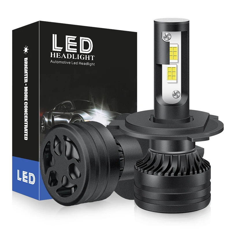 2022 hot High Power White H4 Hi Low Beam 60W 42000Lm Auto Tuning Accessory S6 60W Car Led Headlight bulbs H4