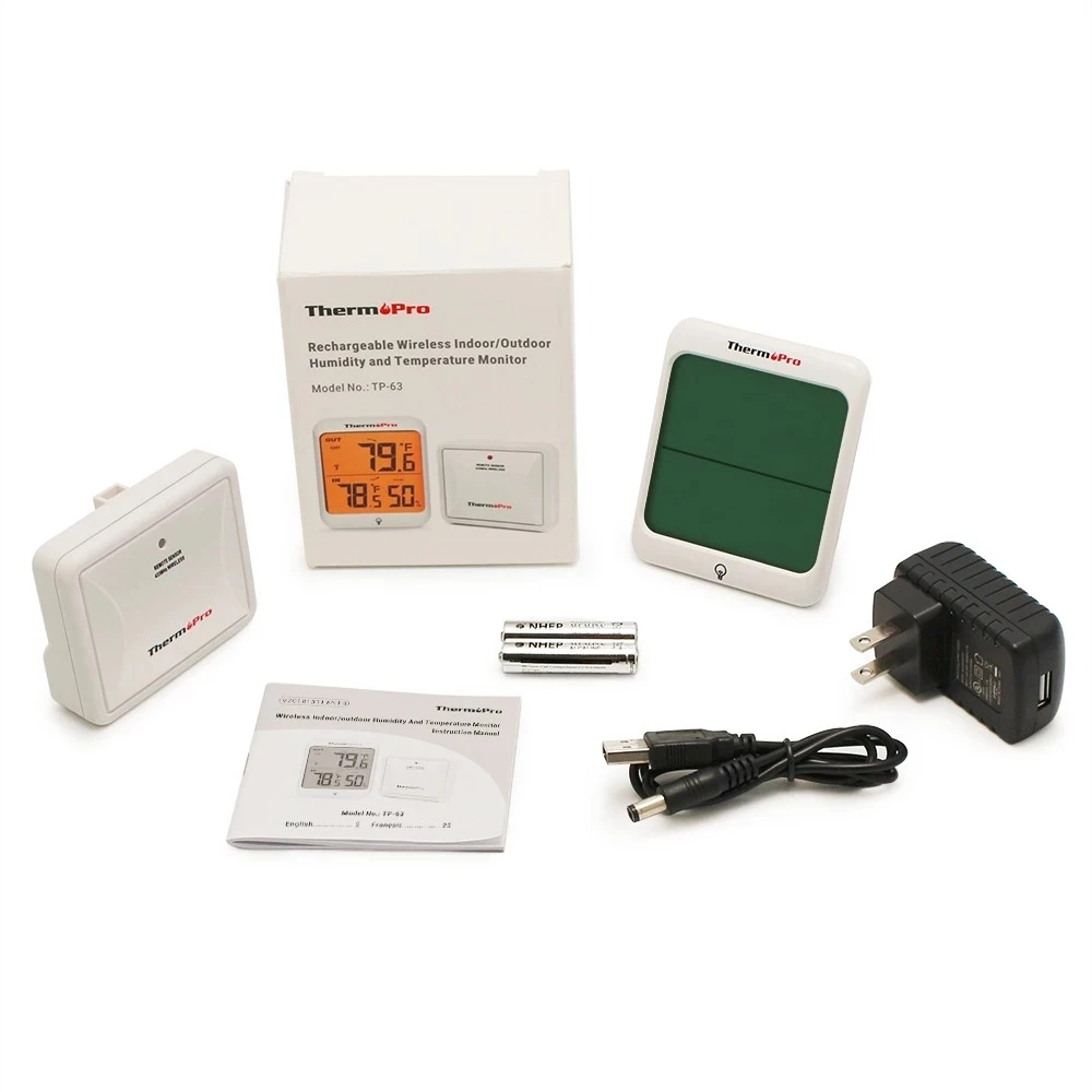 
Thermopro TP63A 433MHz Wireless Accurate Room Thermometer Weather Station 