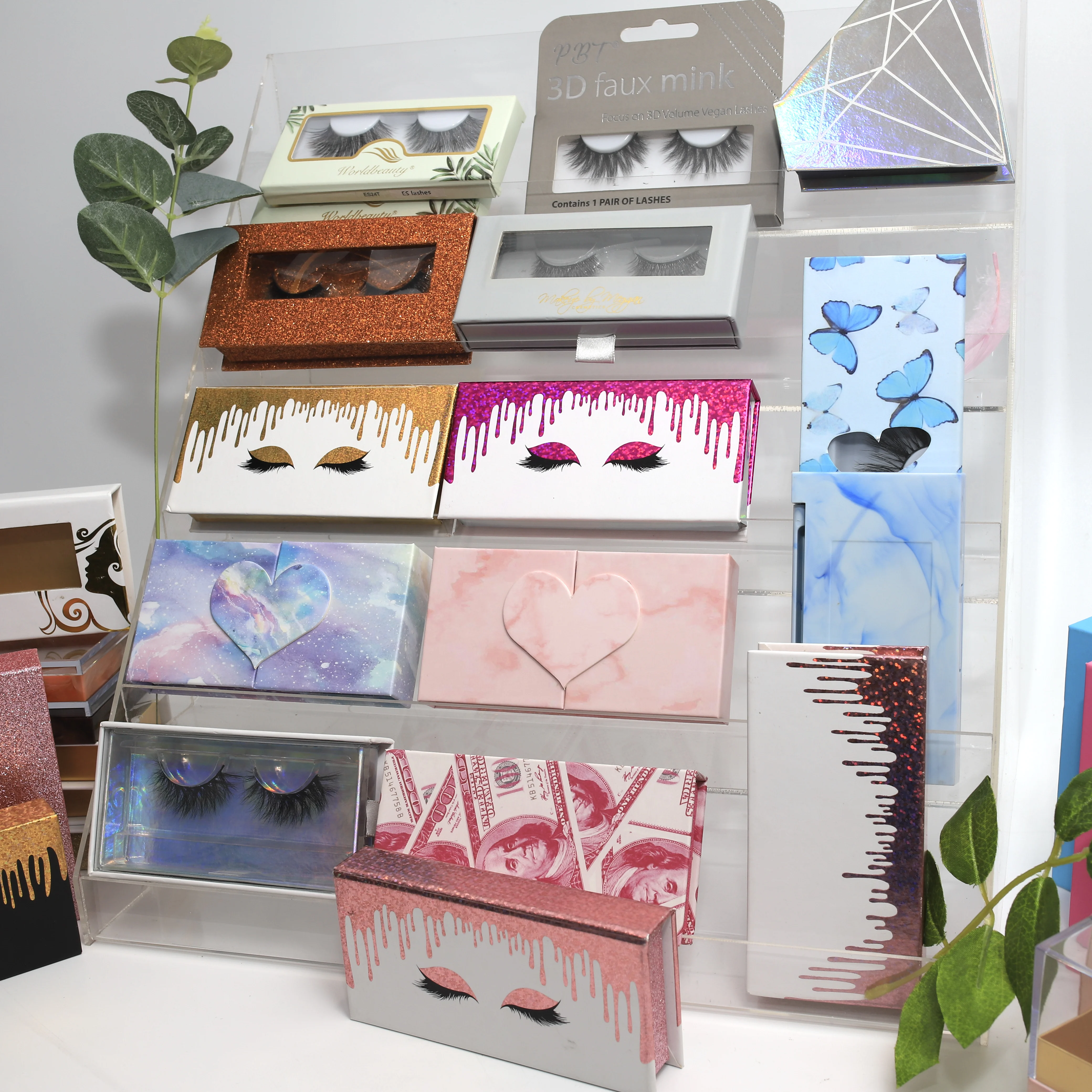 Unique Private Label 70% less weight softer and lighter faux false lashes fashion lash natural fake eyelashes