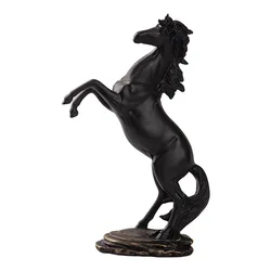 Horse polyresin statue Animal Decoration office Home decorations farm animal statue decor Sculpture Horse products -black