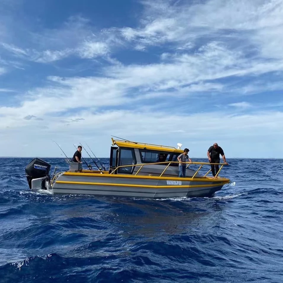 360 Degree Walkaround 7.5m 24.6ft Aluminum Alloy Offshore Ballast Fishing Yacht Power Boat