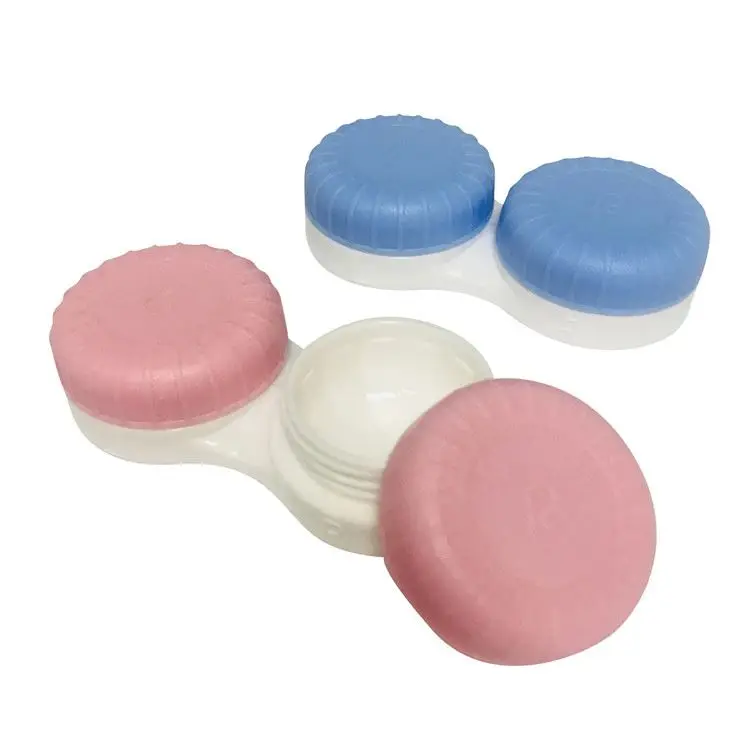 
colorful portable custom logo contact lens partner case lenses care case Dual Lens Case Accessories Container portable 