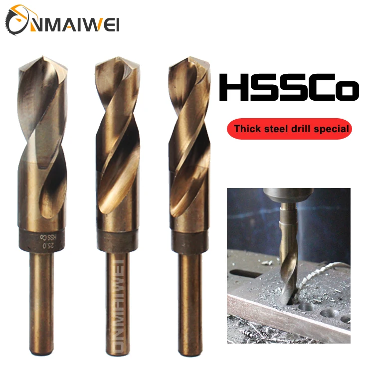 1/2 small handle high speed steel twist drill 12.7mm milling machine electric drill shrink shank drill