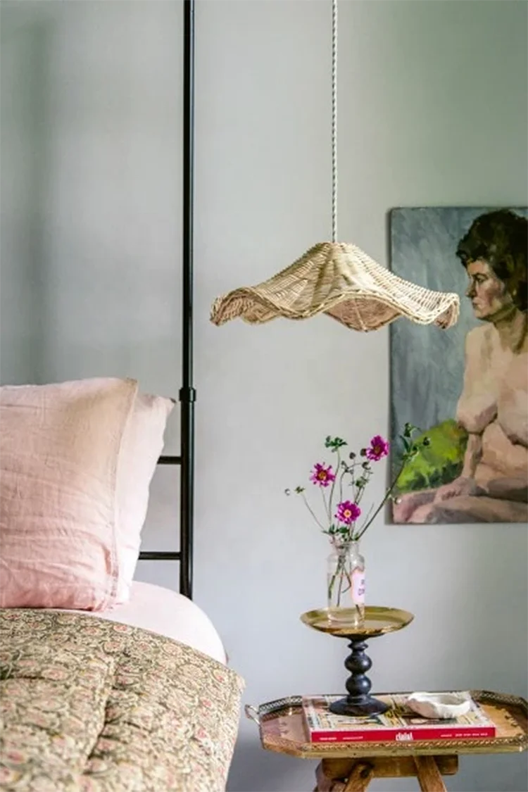 2021 Natural rattan pendant lampshade made in Vietnam / decorative bamboo rattan lampshade environmentally friendly crafts