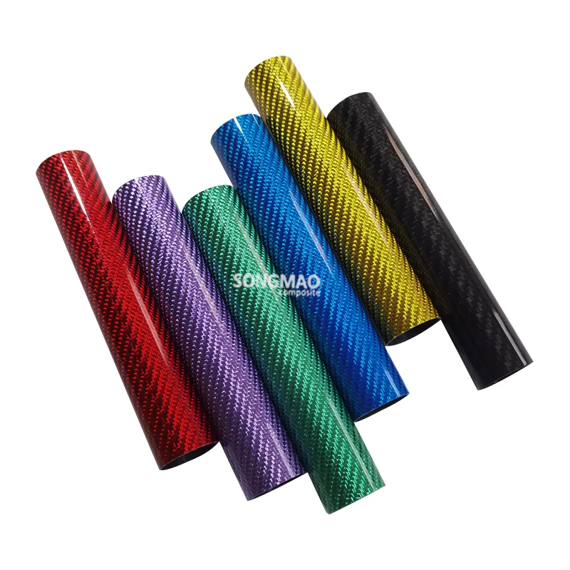 wholesale 3K Aramid Carbon Fiber Round tube pipe 10mm 15mm 25mm 30mm 50mm