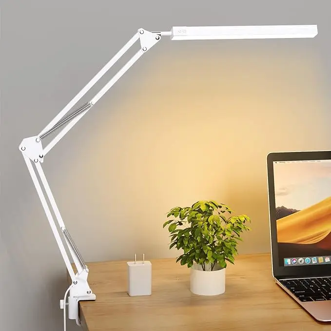 Led Eye Protection Long Arm Table Lights Unique Design Tactile Metal Classic Work Luxury Desk Lamps