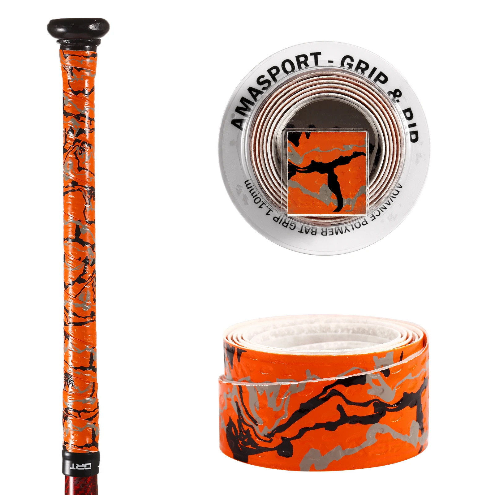 Orange Ready to Ship Factory Price Low MOQ Overgrips Baseball Bat Grip Tapes