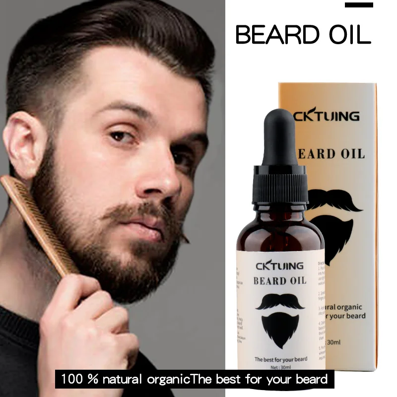 custom logo beard oil kit grooming comb and beard brush set